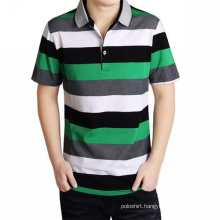 Fashionable Yarn Dye Stripes Unisex Polo Shirt